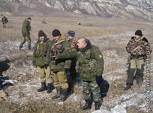 Бойцы 102-ой бригады внутренних войск Дагестана