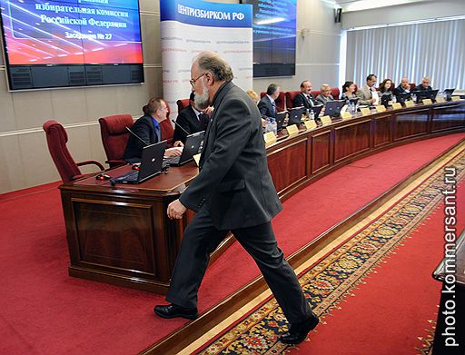 Председатель Центральной избирательной комиссии (ЦИК) России Владимир Чуров на заседании ЦИК
