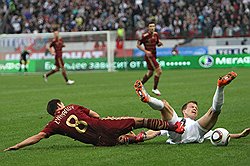 Отборочный матч Чемпионата Европы - 2012 между сборными командами России и Словакии