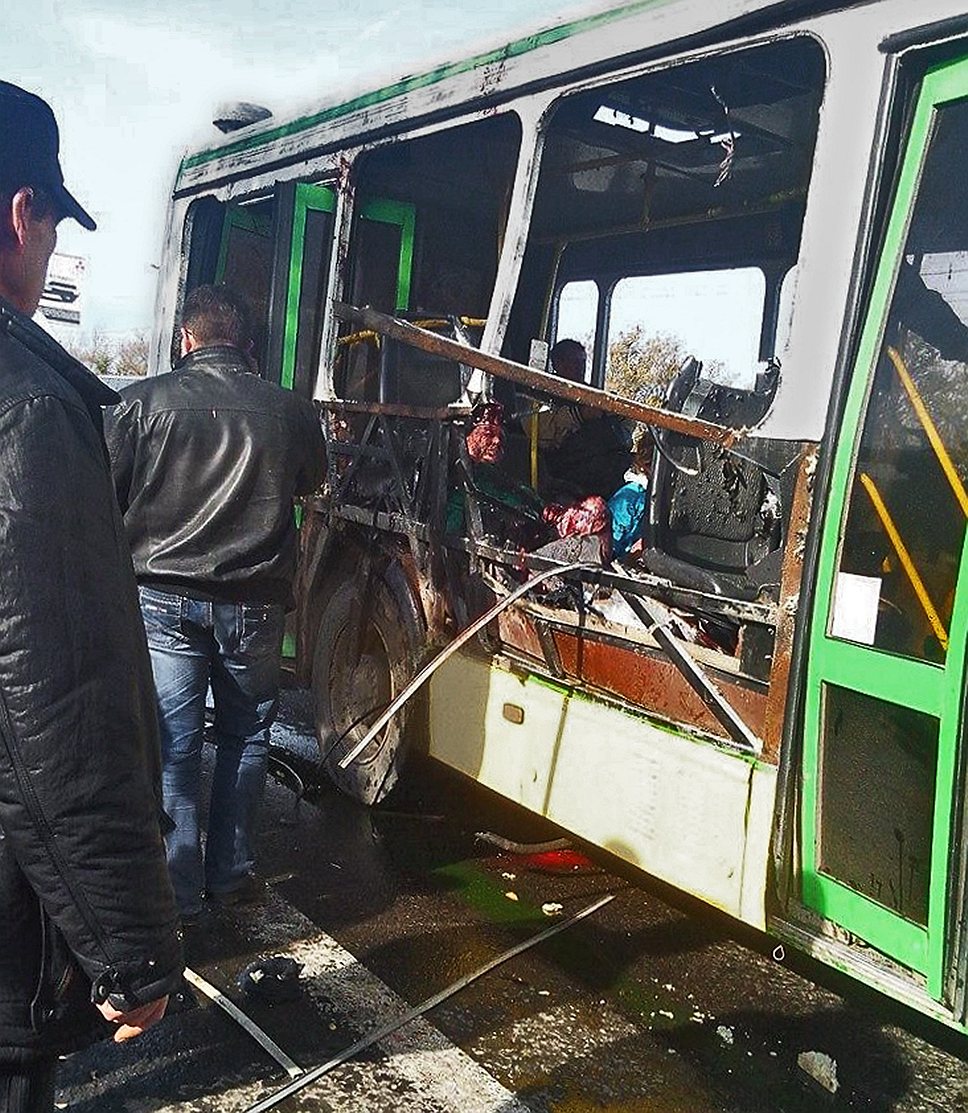 Как в Волгограде взорвался автобус