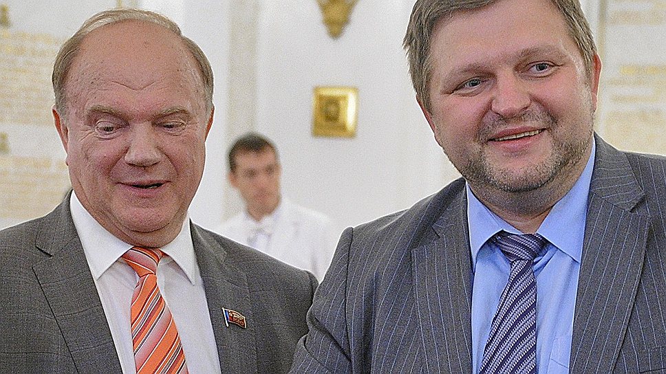 Никита Белых (справа) требует с соратника Геннадия Зюганова по КПРФ 1,5 млн руб. за заявления, порочащие его честь и достоинство