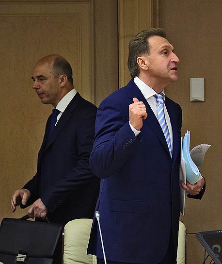 Министр финансов Антон Силуанов (слева) вышел к первому вице-премьеру Игорю Шувалову с идеей налогового блицкрига 