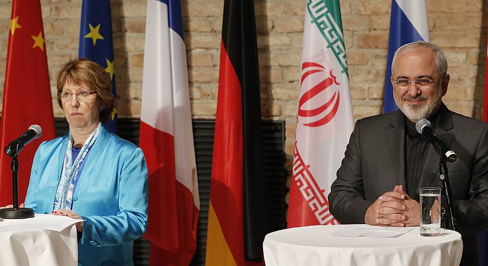 Еврокомиссар по внешней политике Кэтрин Эштон и глава МИД Ирана Джавад Зариф