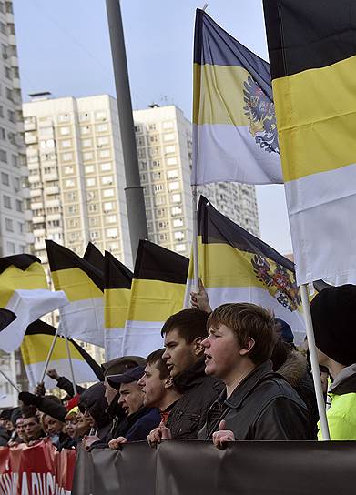 Массовая акция &amp;quot;Русский марш&amp;quot; прошла в Люблино