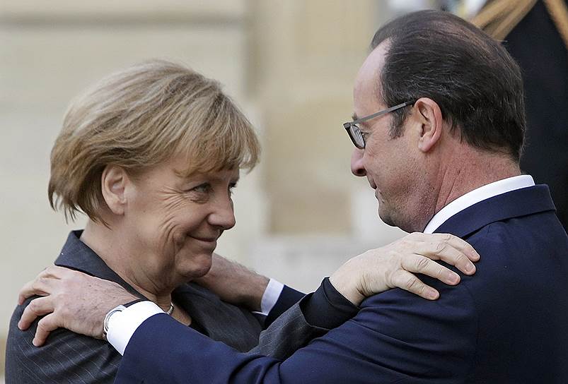 Ангела Меркель и Франсуа Олланд объединили усилия, пытаясь остановить войну на Украине
