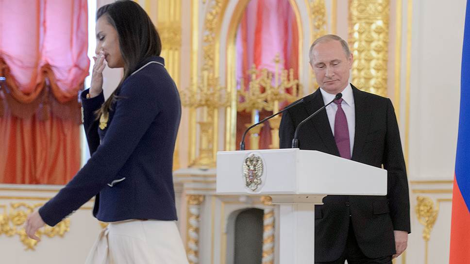 Что сказала Елена Исинбаева на встрече с Владимиром Путиным в Кремле