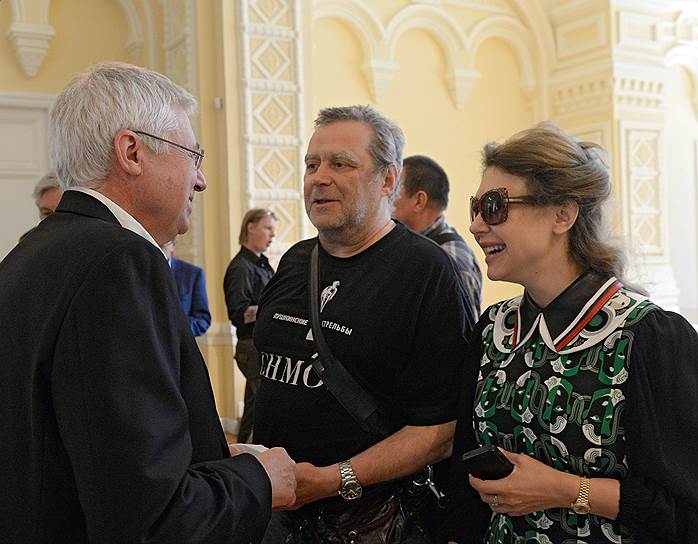 Слева направо: политолог Игорь Малашенко, журналисты Игорь Свинаренко и Бажена Рынска