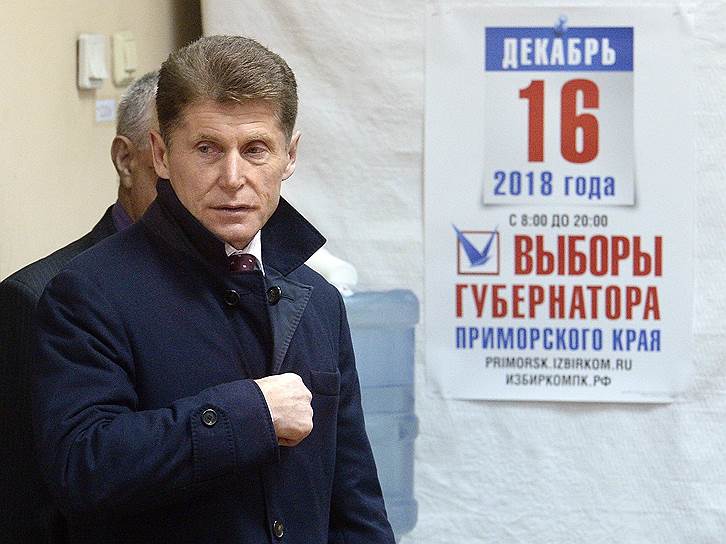 За Олега Кожемяко проголосовало больше половины жителей Владивостока, который стал столицей Дальневосточного округа по инициативе врио губернатора