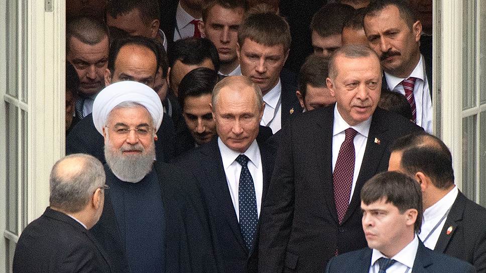 Как Владимир Путин встретился в Сочи с президентами Ирана и Турции