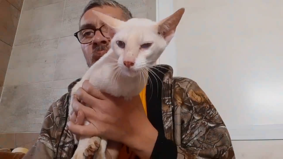 Максим Чумаченко и выживший кот
