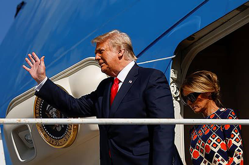 45 президент США Дональд Трамп со своей женой Меланьей 
