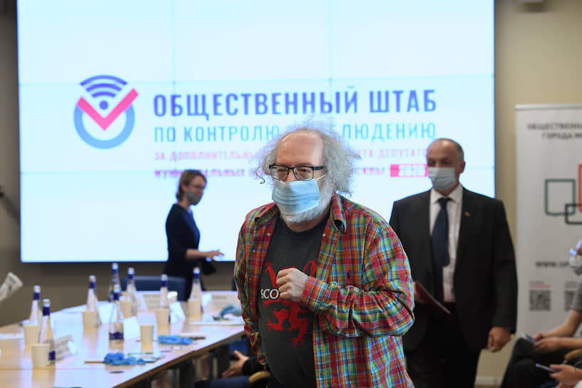 Глава Общественного штаба по наблюдению за выборами в Москве Алексей Венедиктов
