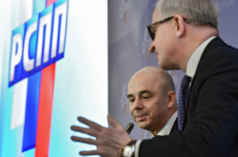 Министр финансов России Антон Силуанов (слева) и глава РСПП Александр Шохин