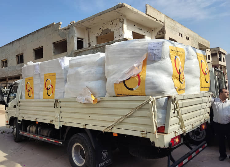 Гуманитарная помощь жителям города Деръа