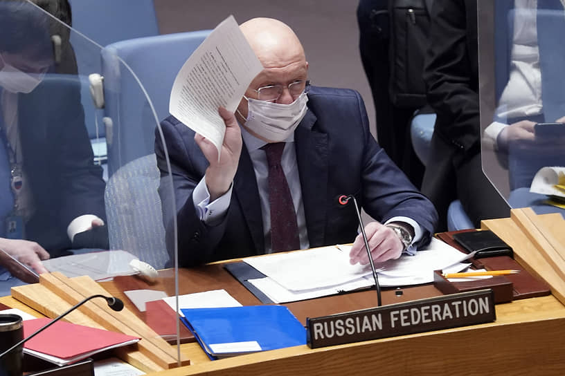 Российский постпред при ООН Василий Небензя призвал коллег бойкотировать инициативу США по Украине, но безуспешно