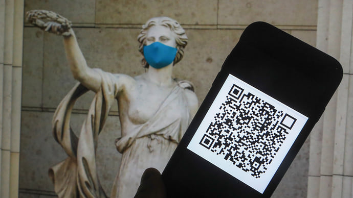 QR-код дается кровью