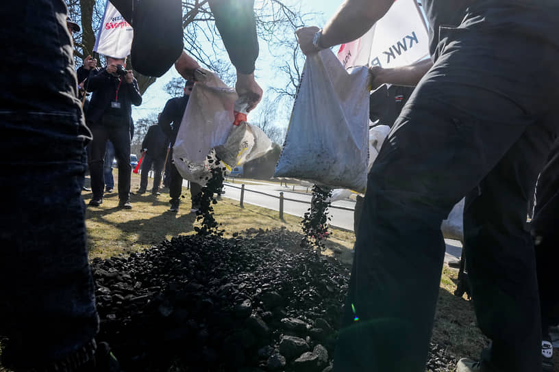 Польские шахтеры протестуют против российского угля