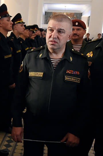 Сергей Милейко на презентации одежды для военнослужащих. 2017 год