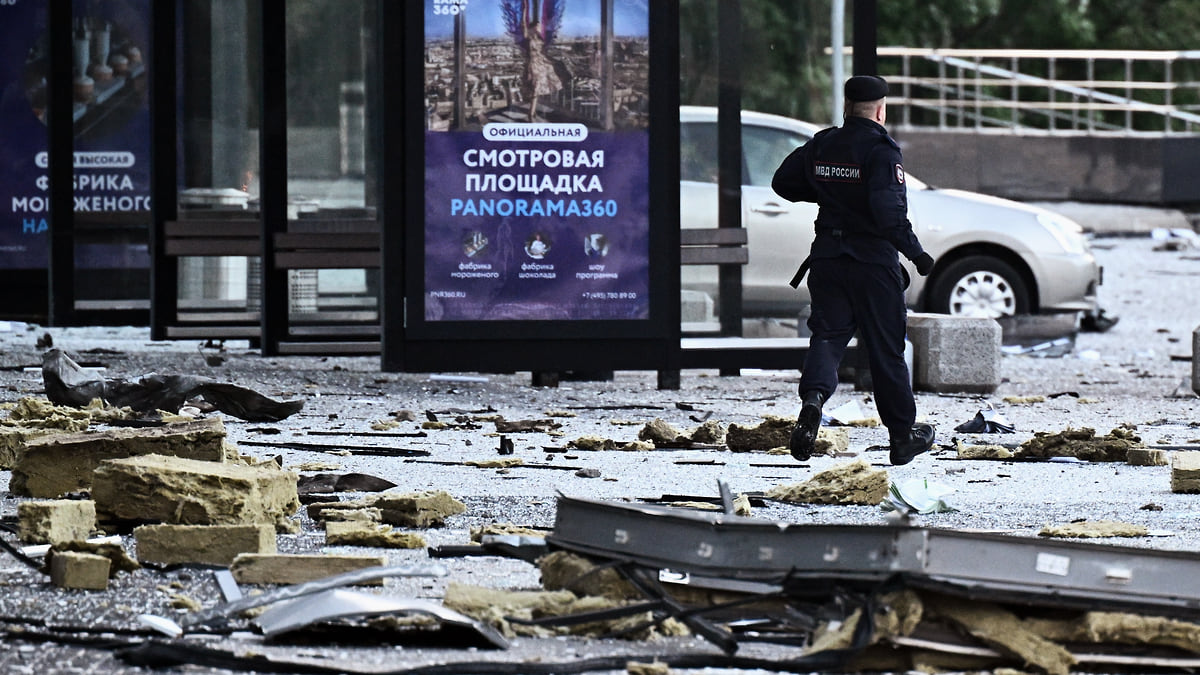 Беспилотники упали в районе Одинцово и на территории «Москва-Сити»