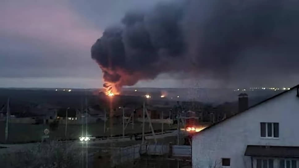 Пожар в районе села Старая Нелидовка Белгородской области
