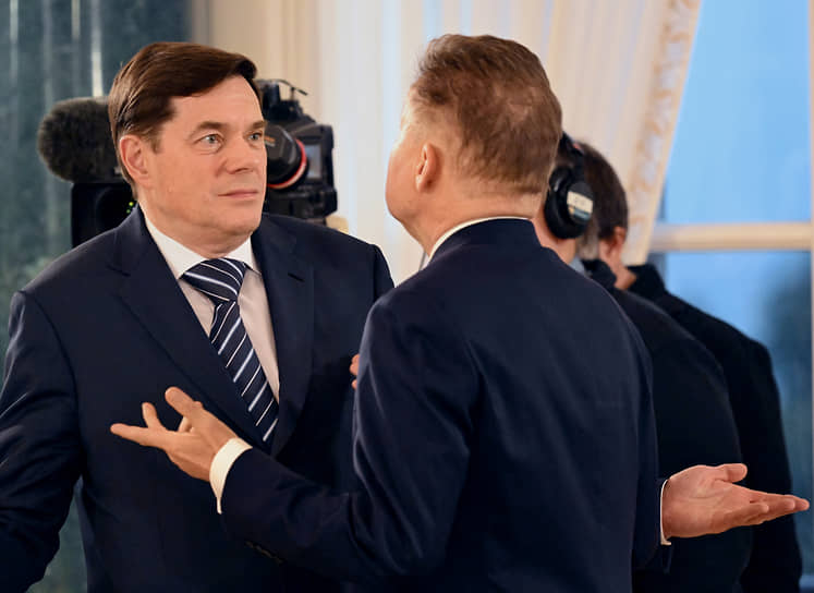 Алексея Мордашова (слева) замордовать трудно. Но можно. Если его собеседник — Алексей Миллер (справа)
