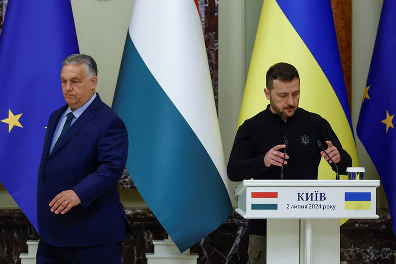 Премьер Венгрии Виктор Орбан на переговорах с президентом Украины Владимиром Зеленским продвигал идею скорейшего прекращения огня на линии фронта