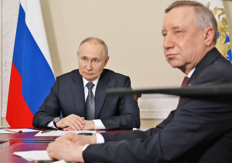 Александр Беглов (справа) возглавил новый губернаторский рейтинг благодаря особой притягательности Петербурга для президента Владимира Путина и других федеральных чиновников