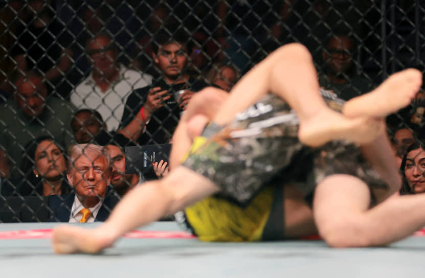 Дональд Трамп на турнире UFC