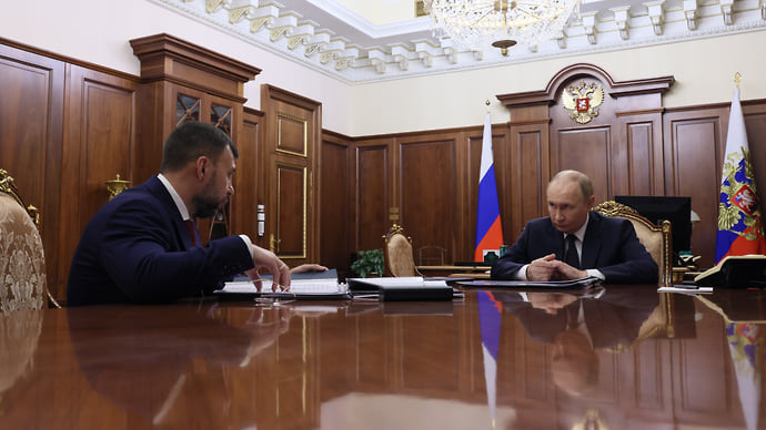 Владимир Путин обсудил с Денисом Пушилиным проблемы водоснабжения ДНР