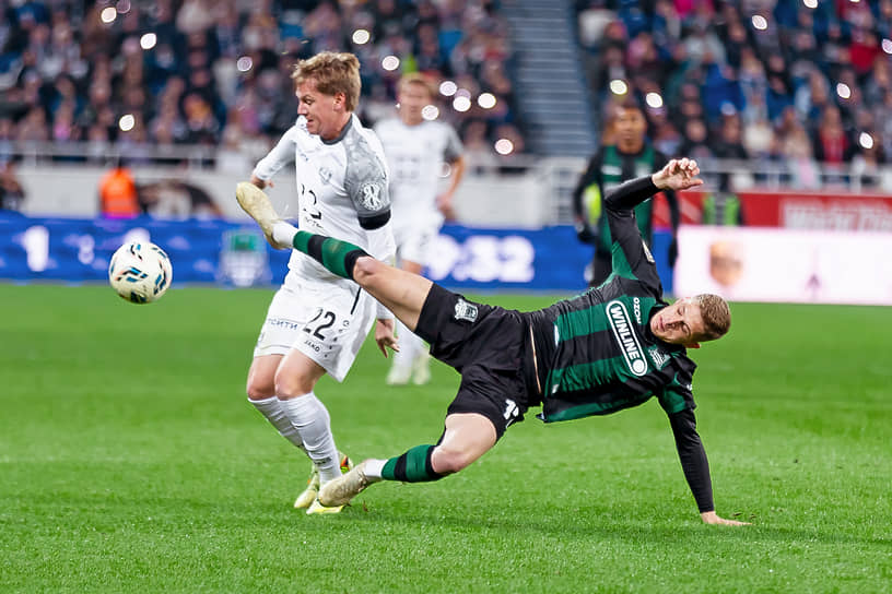 Момент матча между «Балтикой» и «Краснодаром»