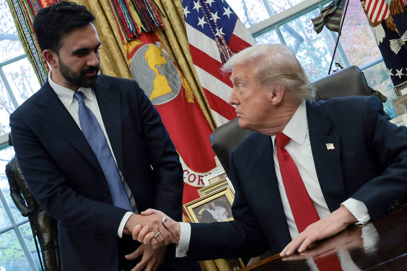 Мэр Нью-Йорка Зохран Мамдани и президент США Дональд Трамп