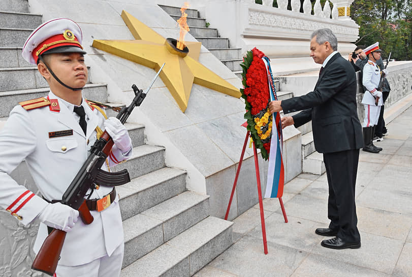 Сергей Шойгу на церемонии