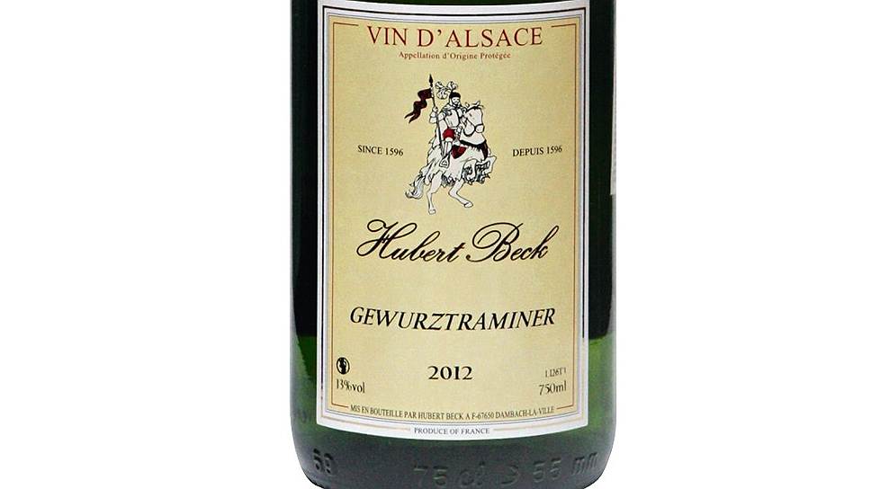 Hubert Beck Gewurztraminer 2012