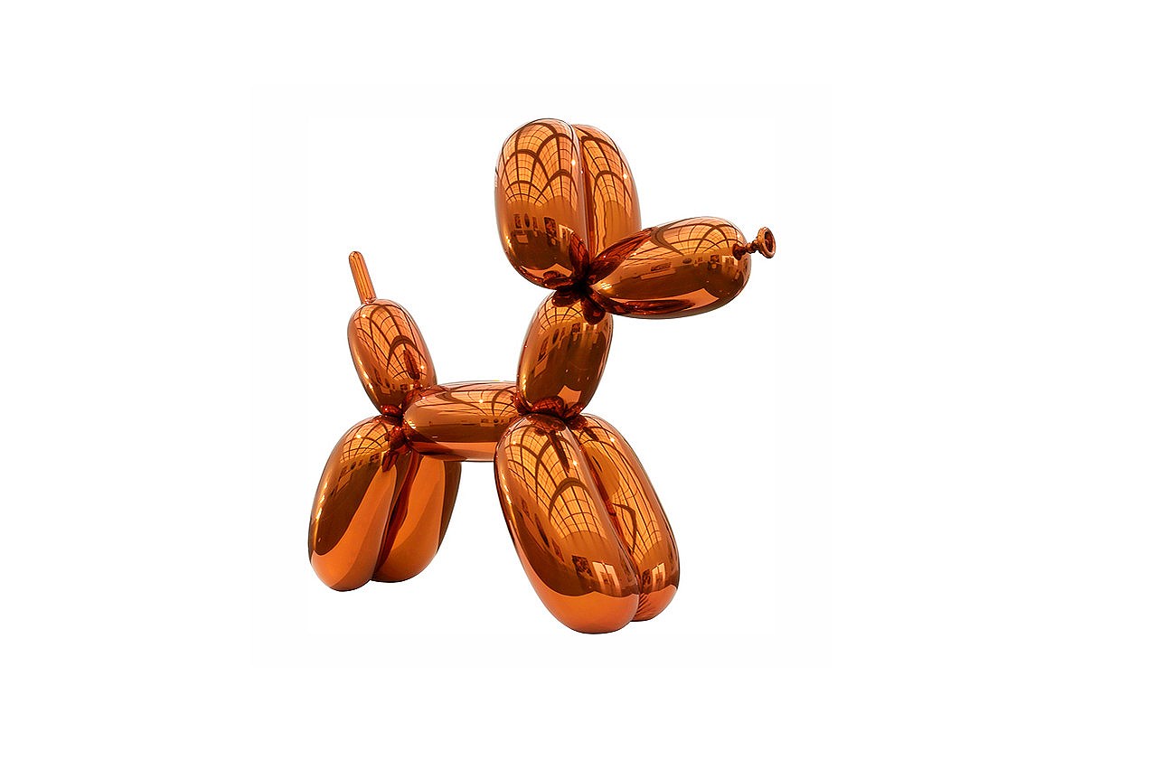 Скульптура Джеффа Кунса Balloon Dog (Orange).