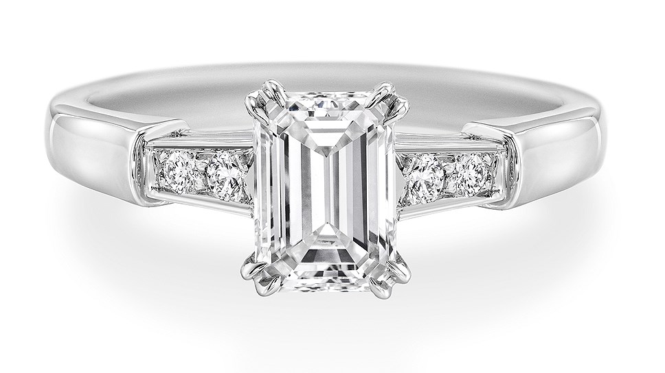 Кольцо из платины с бриллиантами, Harry Winston
