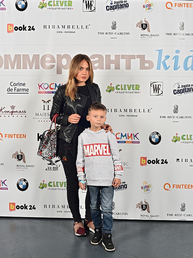 Оксана Байдун с сыном Алексеем