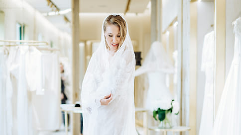 Ксения Собчак в свадебном платье