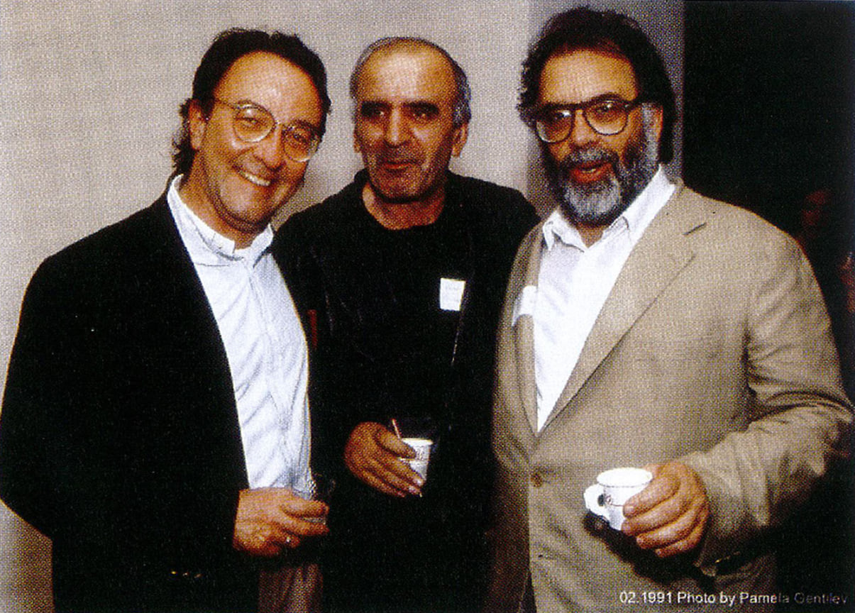 Питер Скарлет, Артавазд Пелешян и Фрэнсис Форд Коппола, Сан-Франциско, 1991