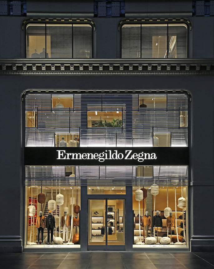 Флагманский магазин Ermenegildo Zegna в Нью-Йорке