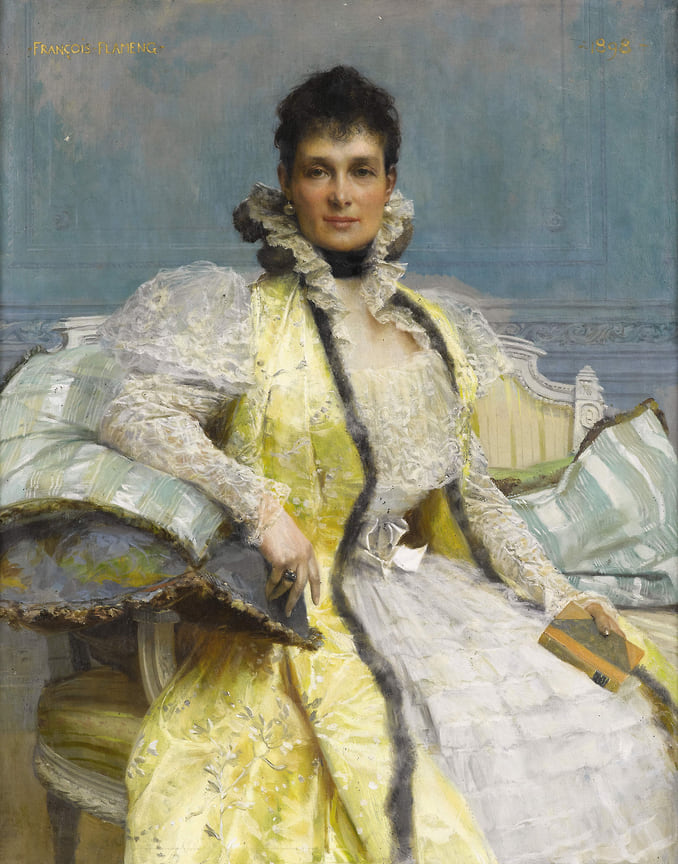 Франсуа Фламенг, портрет великой княгини Марии Павловны