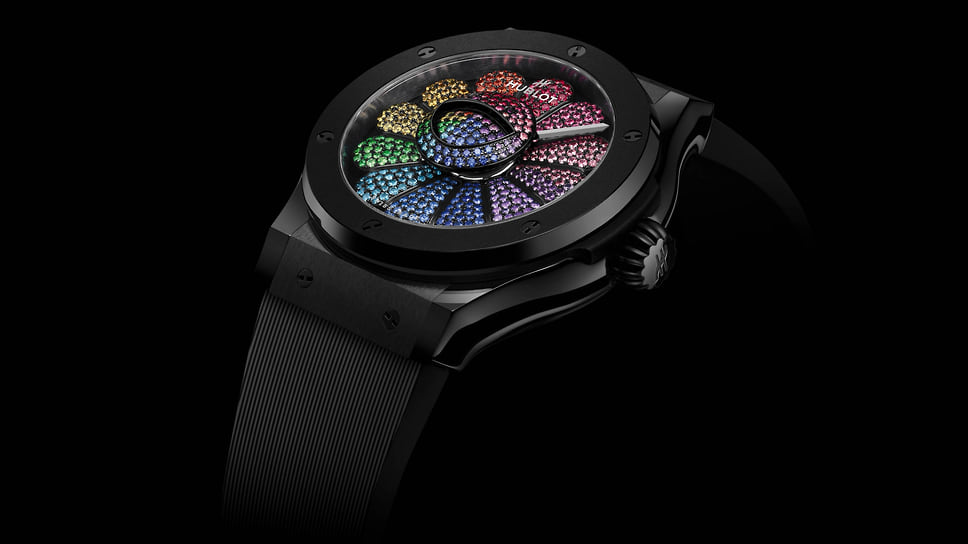 Часы Hublot Classic Fusion Takashi Murakami Black Ceramic Rainbow