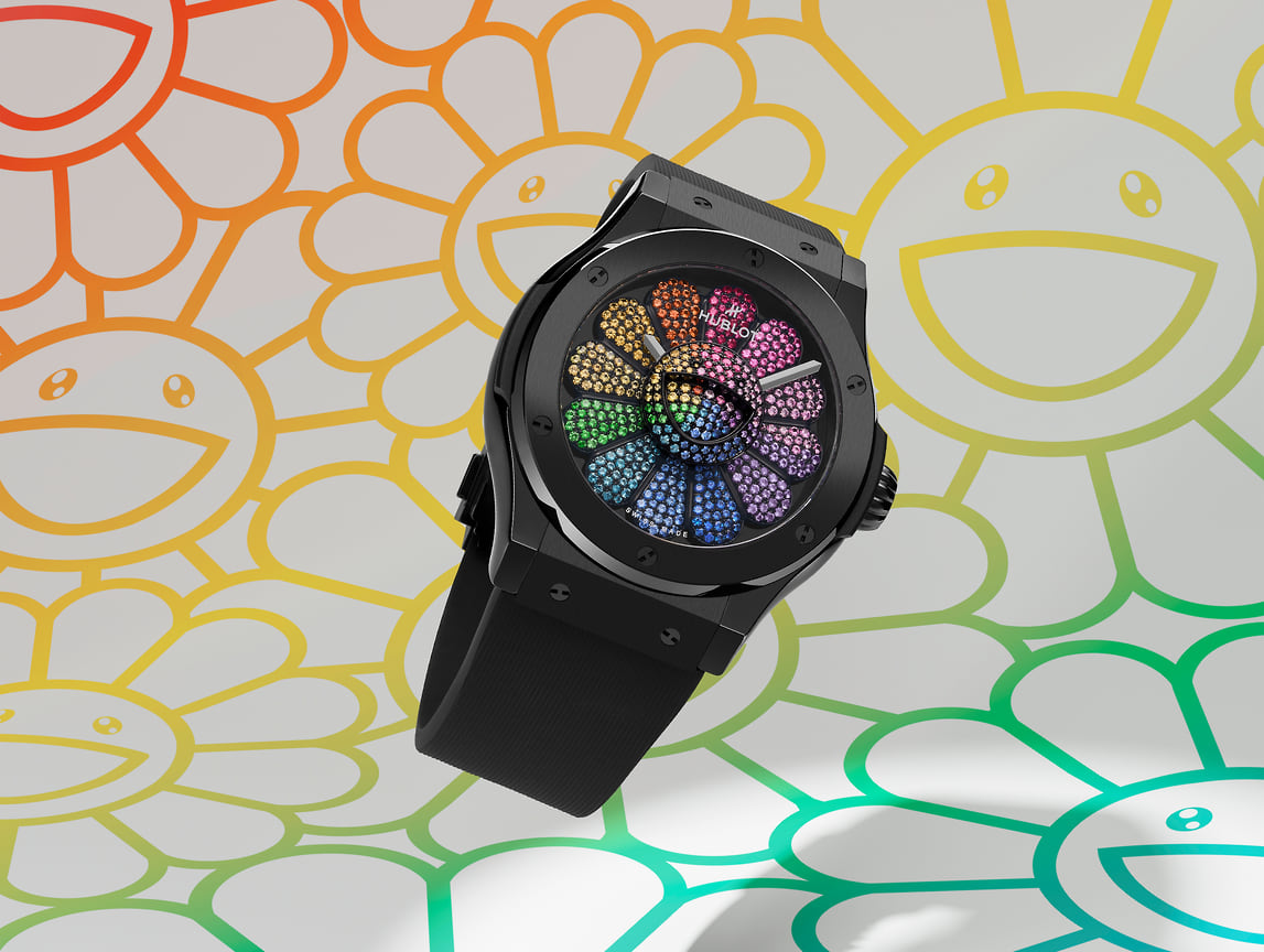 Часы Hublot Classic Fusion Takashi Murakami Black Ceramic Rainbow