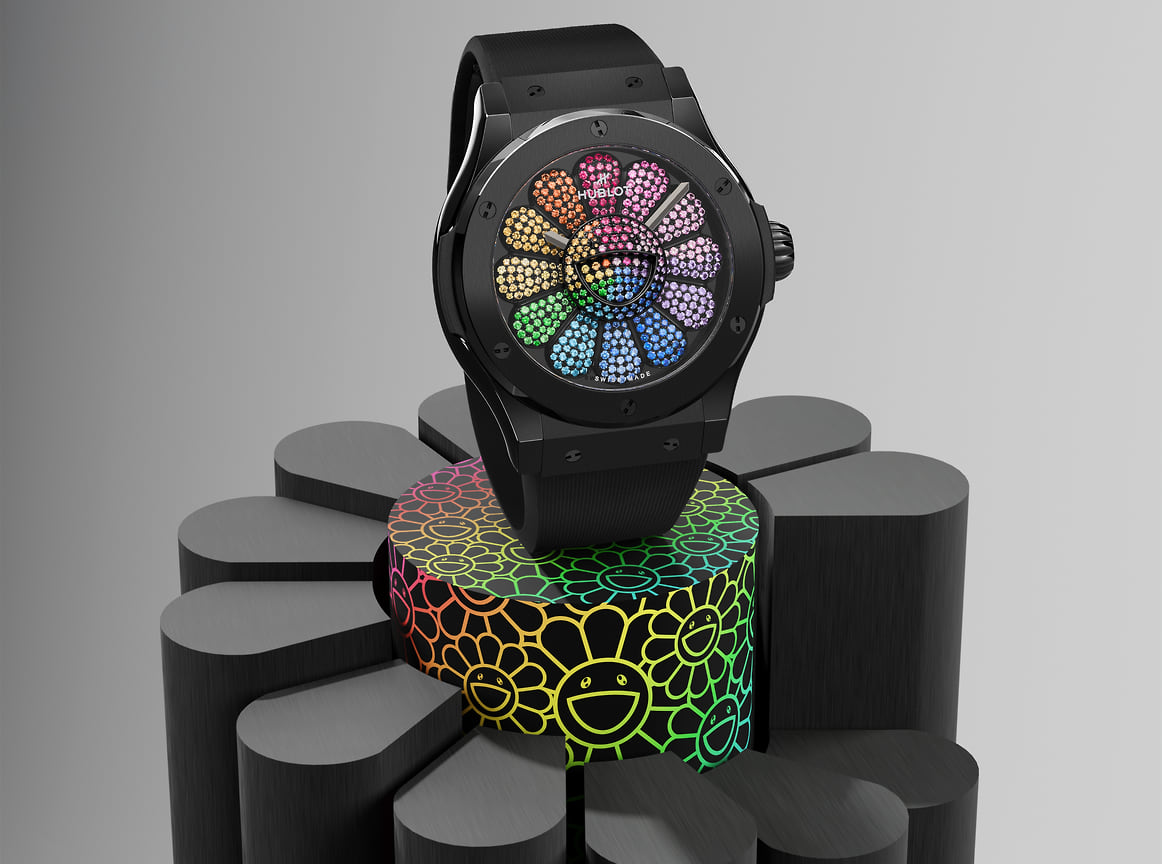 Часы Hublot Classic Fusion Takashi Murakami Black Ceramic Rainbow