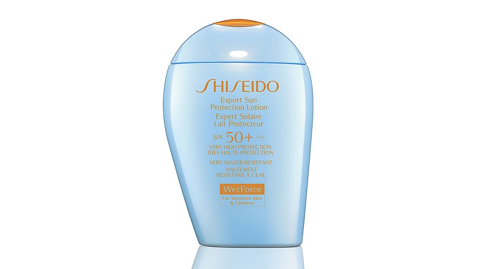 Солнцезащитный лосьон для чувствительной и детской кожи Shiseido SPF 50