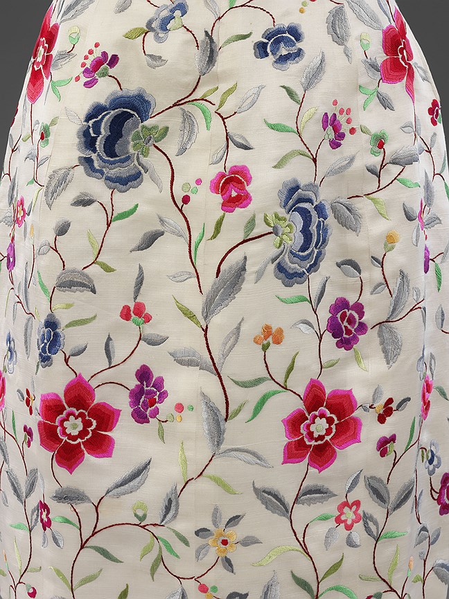 Вечернее платье из натурального шелка с вышивкой Лесаж, Париж, 1960-1962