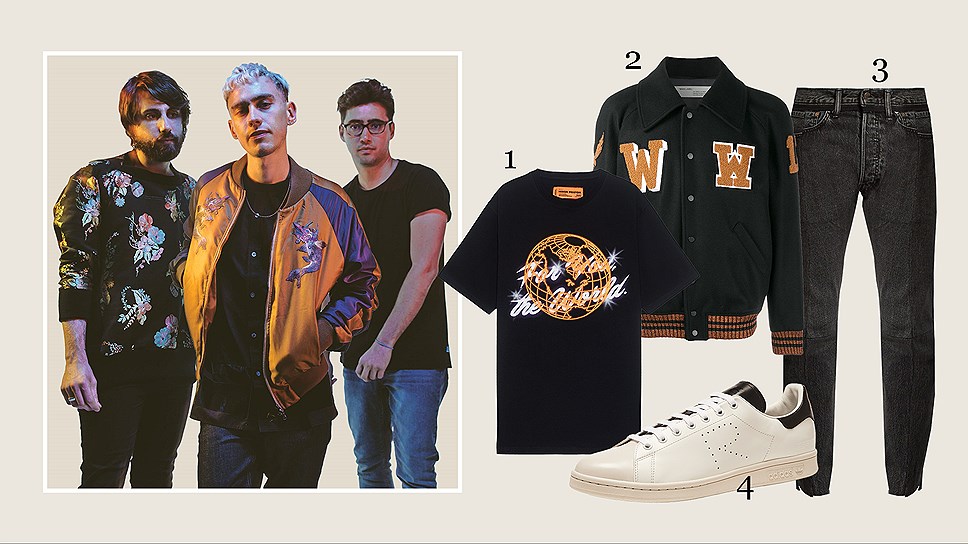 1) Футболка Heron Preston, 14 200 руб., &quot;Кузнецкий Мост 20”
2) Куртка Off-White, $1,168, www.farfetch.com
3) Джинсы Vetements, 63 000 руб., www.matchesfashion.com
4) Кеды Raf Simons X Adidas, &quot;Кузнецкий Мост 20”

