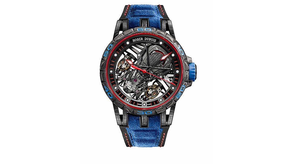 Часы Excalibur Aventador S, титан, карбон, механизм с ручным подзаводом, Roger Dubuis
