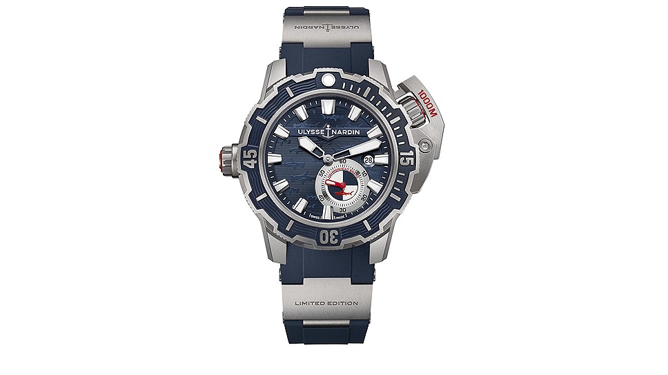 Часы Diver Deep Dive, титан, механизм с автоматическим подзаводом, Ulysse Nardin