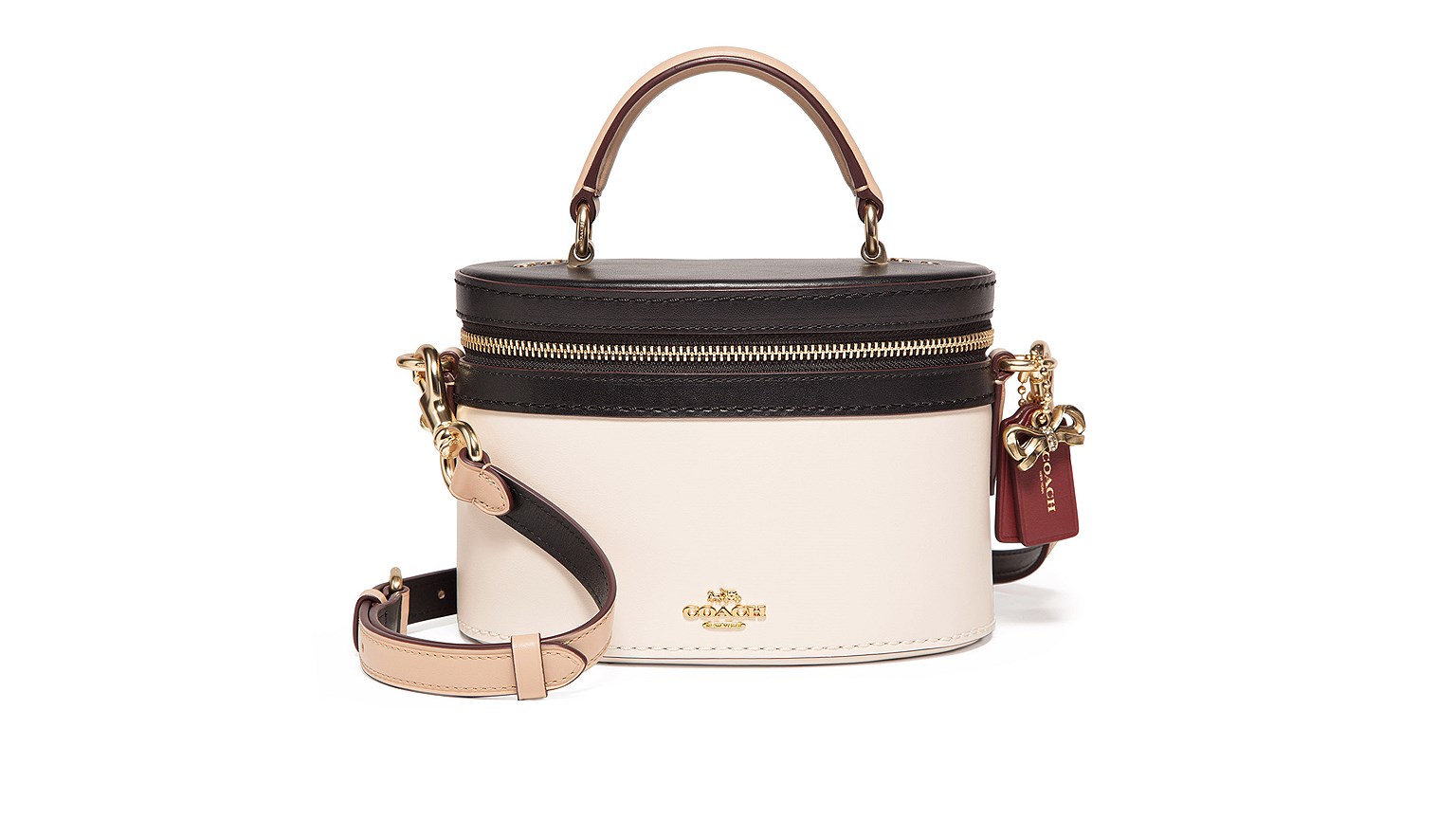 Coach x Selena Gomez, сумка Selena Trail Bag, выполненная в технике колор блокинг, цена по запросу, ГУМ