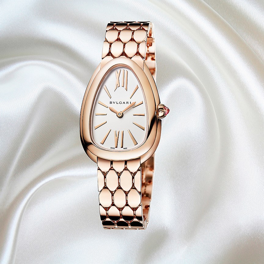 Bvlgari, часы Serpenti Seduttori, розовое золото